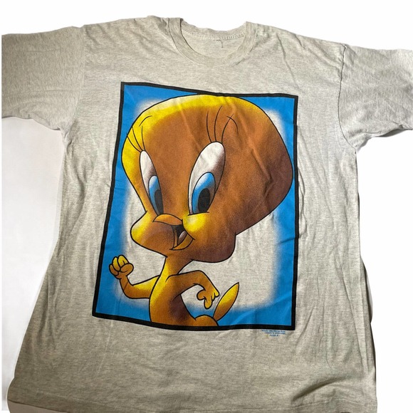 Vintage Tweety Bird Looney Tunes T‎ Shirt XL 90s Single Stitch 1996 - Picture 4 of 8